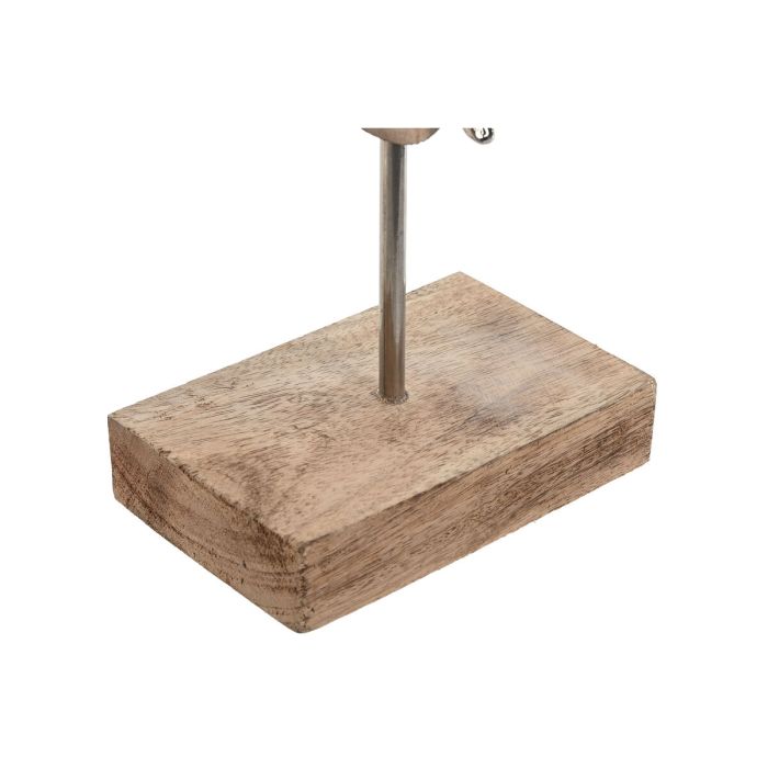 Figura Decorativa Home ESPRIT Marrón Plateado Natural 23 x 9 x 74 cm 1