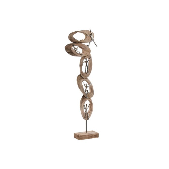 Figura Urban DKD Home Decor Marron Plateado 9 x 74 x 23 cm