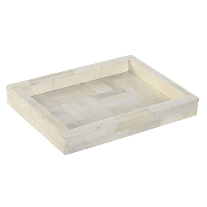 Bandeja Decoracion Colonial DKD Home Decor Crudo 15.5 x 2.8 x 20.4 cm