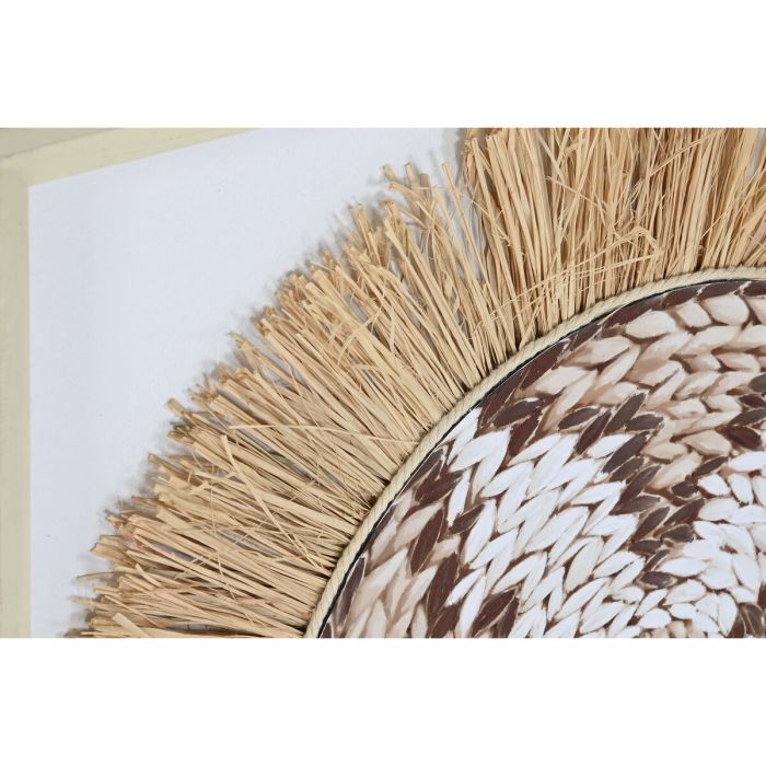 Lienzo Home ESPRIT Blanco Natural Boho 60 x 3 x 60 cm (2 Unidades) 2 Lienzo Home ESPRIT Blanco Natural Boho 60 x 3 x 60 cm (2 Unidades) 2