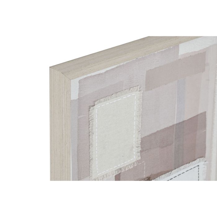 Lienzo Home ESPRIT Beige Gris Abstracto Moderno 40 x 2,5 x 50 cm (2 Unidades) 3