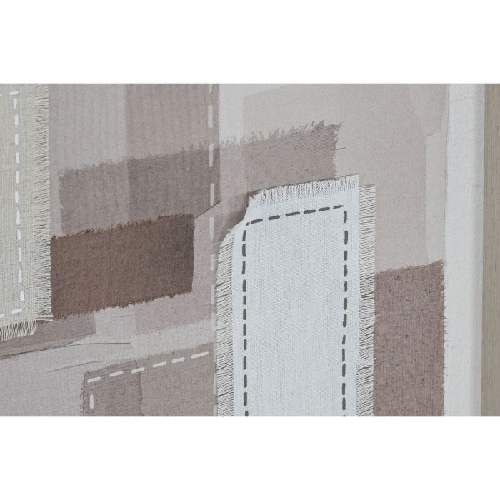 Lienzo Home ESPRIT Beige Gris Abstracto Moderno 40 x 2,5 x 50 cm (2 Unidades) 2