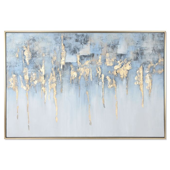 Cuadro Home ESPRIT Azul Blanco Abstracto Moderno 187 x 3,8 x 126 cm