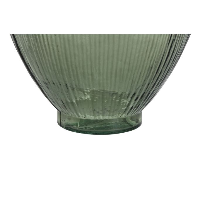 Jarrón Home ESPRIT Verde Cristal reciclado 30 x 30 x 59 cm 1