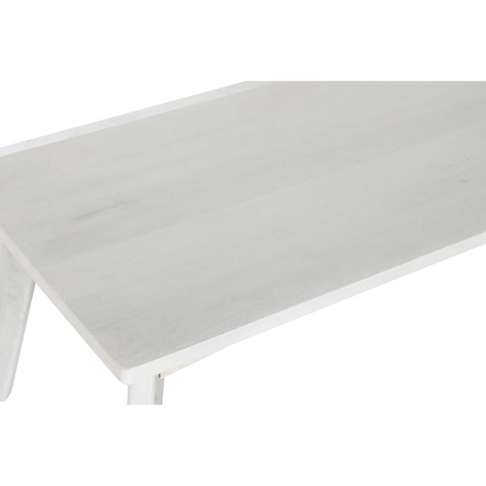 Mesa de Centro Home ESPRIT Blanco Madera de mango 115 x 55 x 45 cm 4