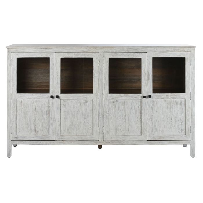 Aparador Home ESPRIT Blanco Cristal Madera de mango 175 x 45,2 x 105 cm 1