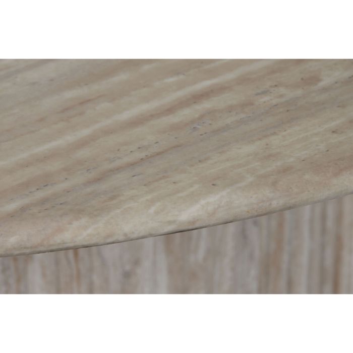 Mesa de Comedor Home ESPRIT Blanco Beige Granito Madera MDF 220 x 100 x 75 cm 4