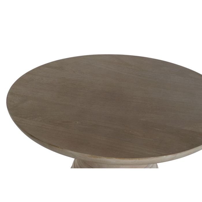 Mesa auxiliar Home ESPRIT Dorado Natural Madera Metal 41 x 41 x 53 cm 3