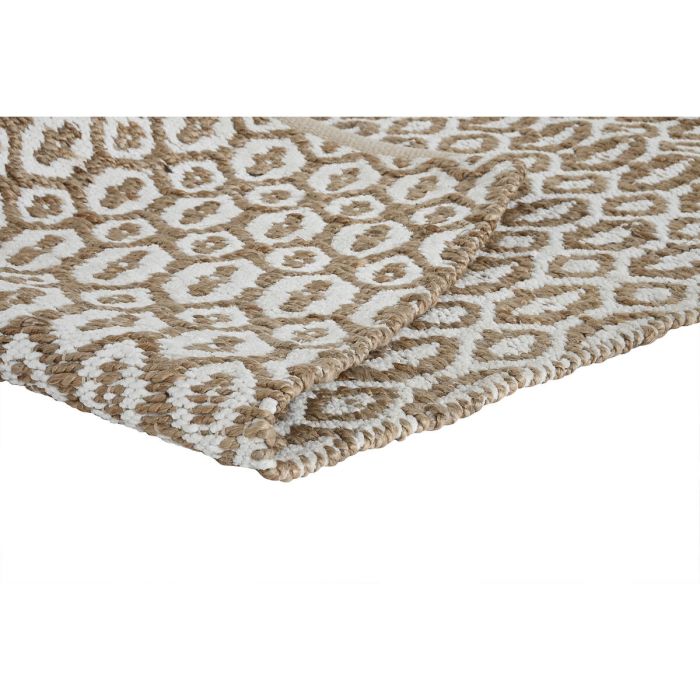 Alfombra Home ESPRIT Blanco Marrón Boho 75 x 175 cm 1