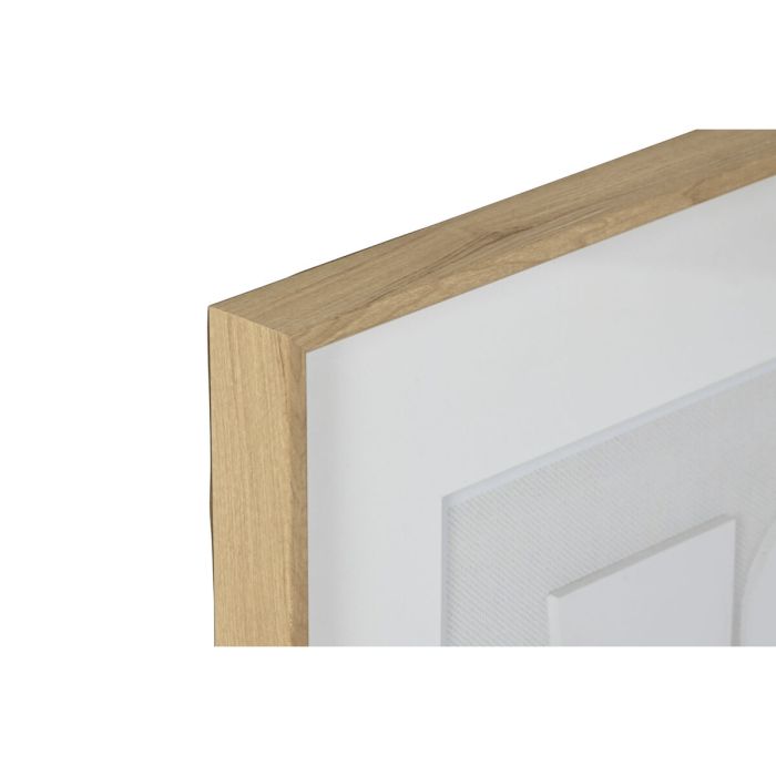 Cuadro Home ESPRIT Blanco Natural Moderno 60 x 4 x 60 cm (2 Unidades) 3