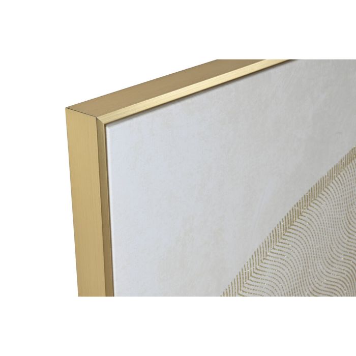 Cuadro Home ESPRIT Beige Dorado Purpurina Caballo 103 x 4,5 x 103 cm (2 Unidades) 4