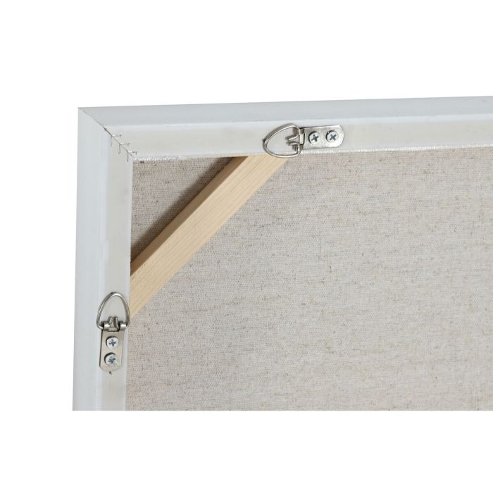 Cuadro Home ESPRIT Blanco Beige Poliestireno Lienzo Abstracto Urbano 82 x 4 x 81,5 cm (2 Unidades) 1