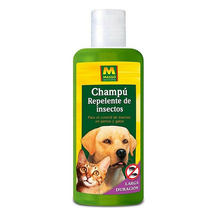 Champú repelente insectos para mascotas 250 ml 231355 masso