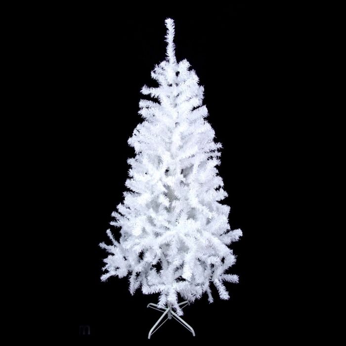 Árbol de Navidad Blanco PVC Metal Polietileno 100 x 100 x 180 cm 1