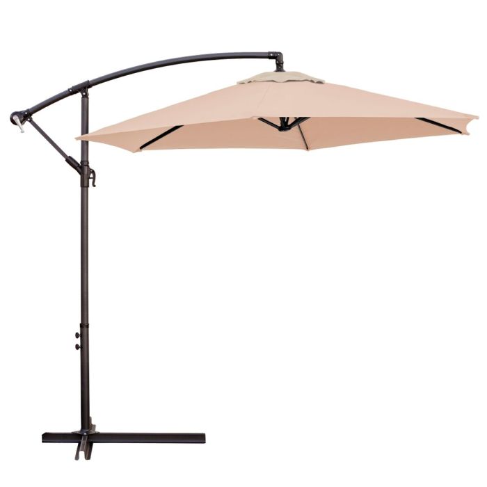 Sombrilla Monty Beige Aluminio 270 cm Sombrilla Monty Beige Aluminio 270 cm