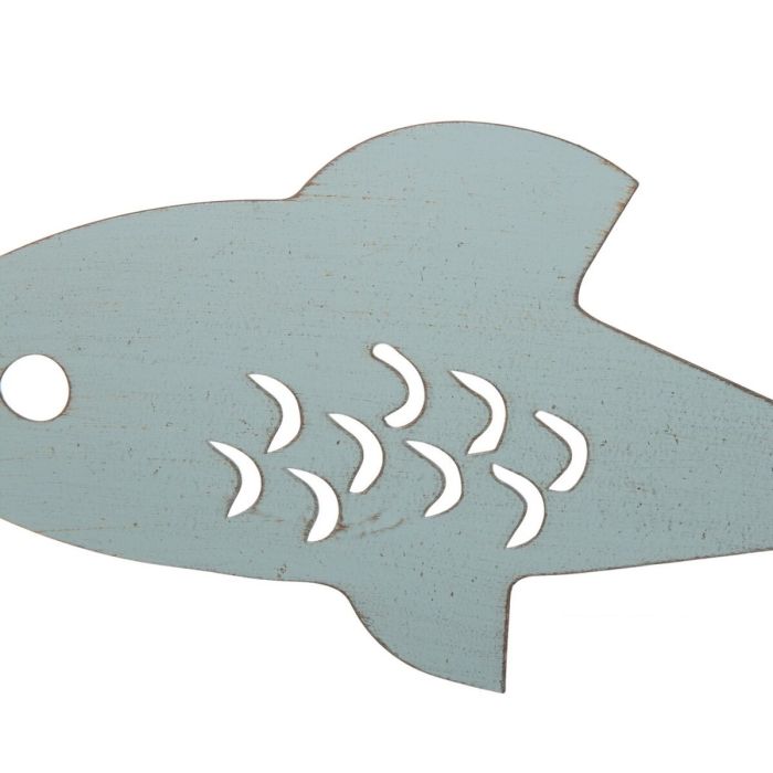 Cuadro Tiburón 36,2 x 15,88 cm Metal Azul claro 1