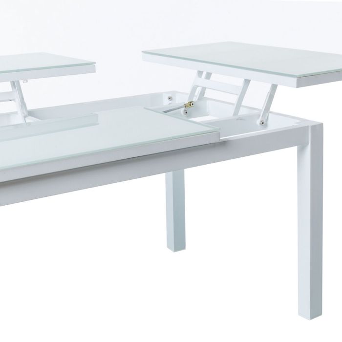 Mesa de Comedor Agnes 100 x 60 x 48,5 cm Aluminio 3 Mesa de Comedor Agnes 100 x 60 x 48,5 cm Aluminio 3