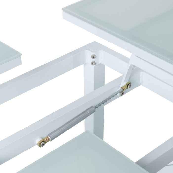 Mesa de Comedor Agnes 100 x 60 x 48,5 cm Aluminio 2 Mesa de Comedor Agnes 100 x 60 x 48,5 cm Aluminio 2