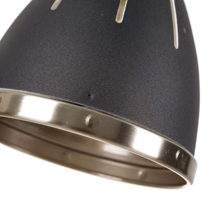 Lámpara de Techo 13,2 x 13,2 x 16 cm Negro Metal industrial 2