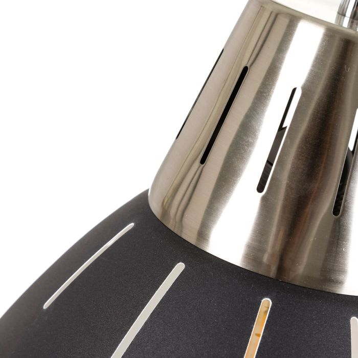 Lámpara de Techo Negro Metal 30 x 30 x 35 cm industrial 3
