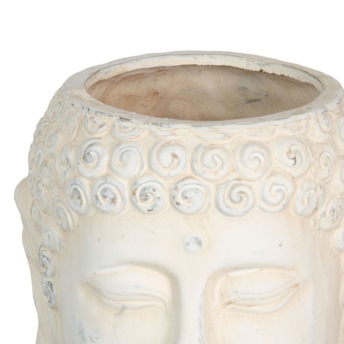 Macetero Crema Terracota Buda Oriental 14 x 14 x 15,5 cm 2