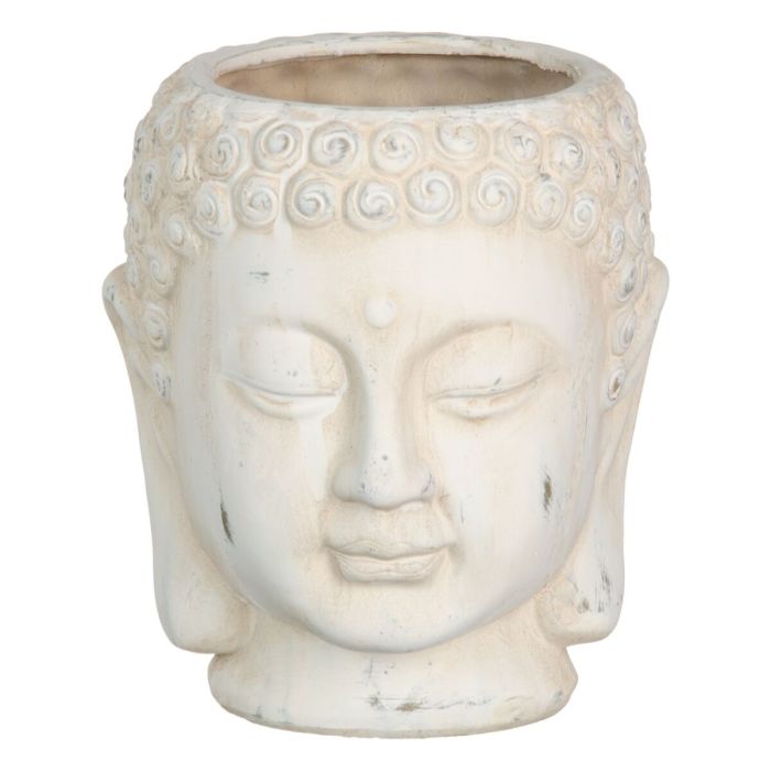 Macetero Crema Terracota Buda Oriental 17,1 x 16,6 x 20 cm 3