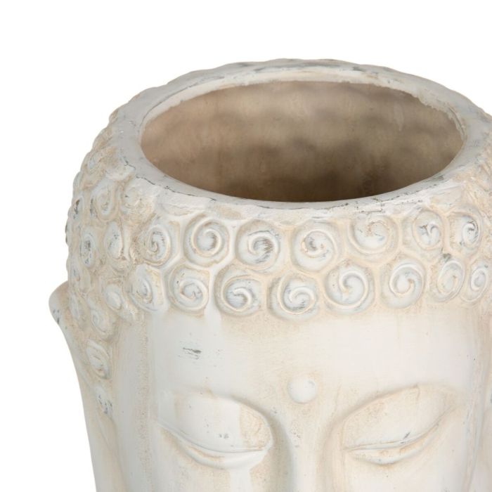 Macetero Crema Terracota Buda Oriental 17,1 x 16,6 x 20 cm 2