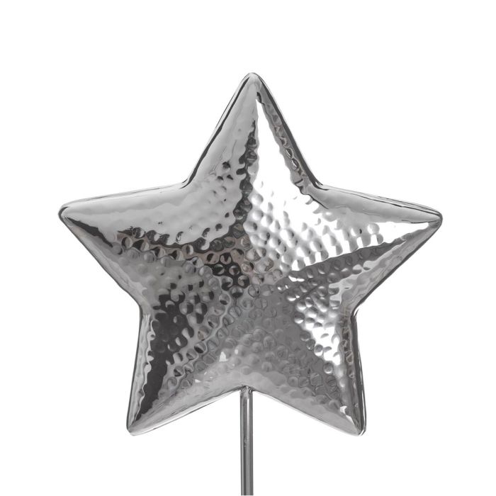 Figura Decorativa Estrella Plata 10 x 10 x 28 cm 2