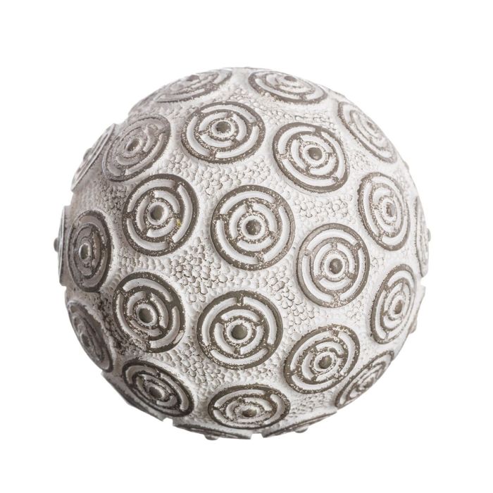 Bolas Decoración Gris Blanco 10 x 10 x 10 cm (8 Unidades) 8 Bolas Decoración Gris Blanco 10 x 10 x 10 cm (8 Unidades) 8