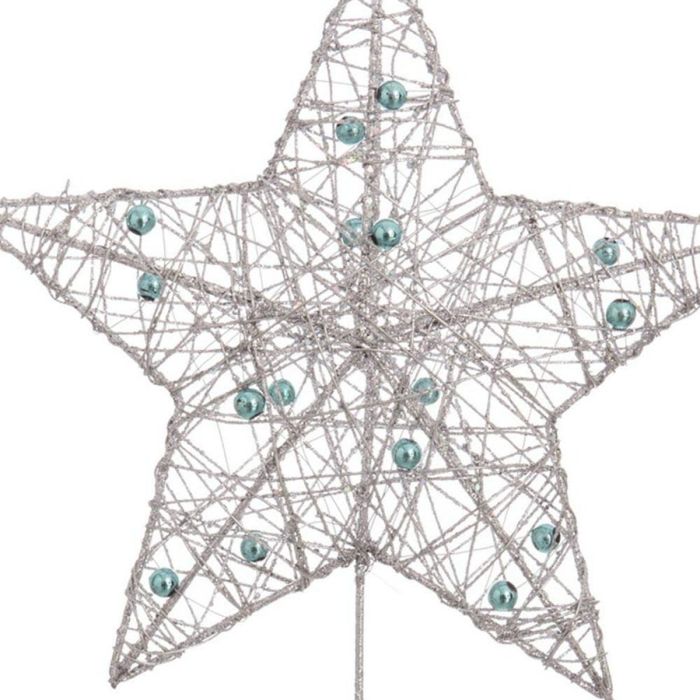 Estrella de Navidad Plateado Plata Metal Árbol 20 x 5 x 25 cm 2