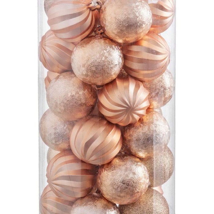 Bolas de Navidad Dorado Plástico 6 x 6 x 6 cm (30 unidades) 1