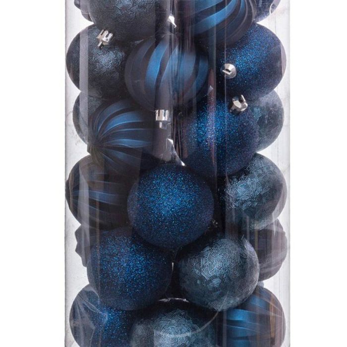 Bolas de Navidad Azul Plástico 6 x 6 x 6 cm (30 unidades) 1