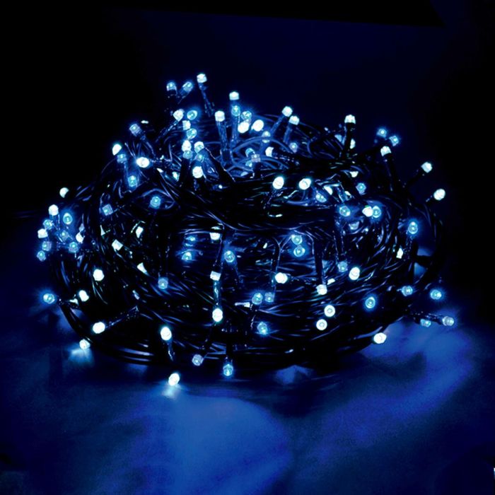 Guirnalda de Luces LED 15 m Azul Blanco 3,6 W 4