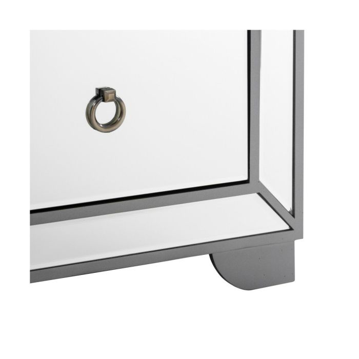 Mesita de Noche BRIGHT 50 x 40 x 68 cm Espejo Cristal DMF 1 Mesita de Noche BRIGHT 50 x 40 x 68 cm Espejo Cristal DMF 1