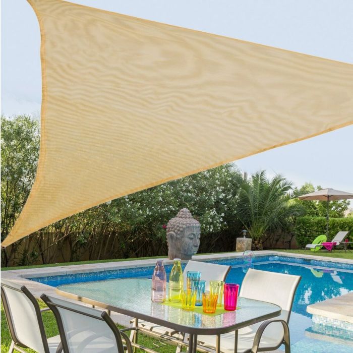 Tela Toldo 3,5 x 3,5 m Beige Polietileno 4