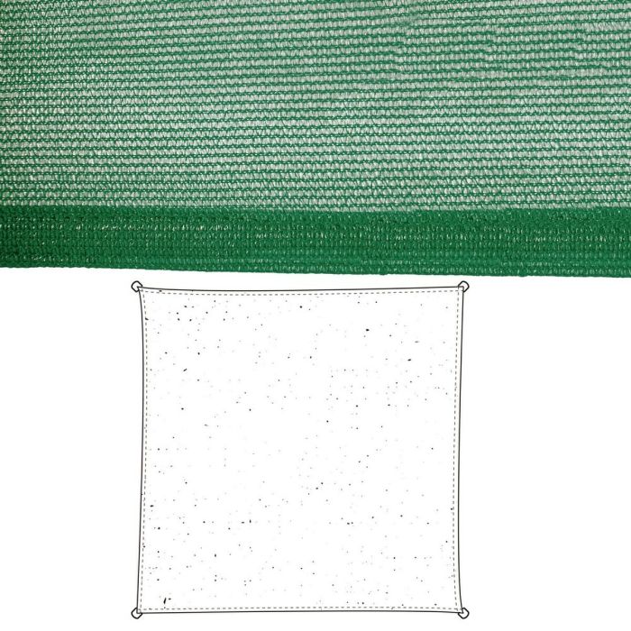 Velas de sombra Toldo Verde Polietileno 500 x 500 x 0,5 cm