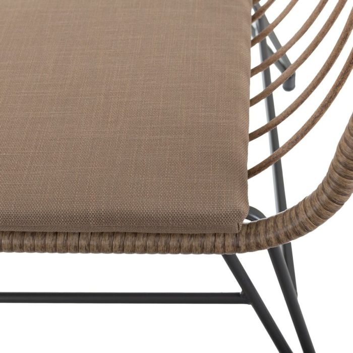 Silla de Jardín Ariki 65 x 62 x 76 cm ratán sintético Acero Grafito 3 Silla de Jardín Ariki 65 x 62 x 76 cm ratán sintético Acero Grafito 3