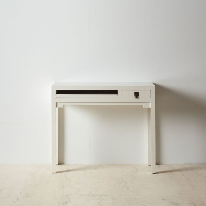 Escritorio NEW ORIENTAL 95 x 30 x 80 cm Madera Blanco DMF 4 Escritorio NEW ORIENTAL 95 x 30 x 80 cm Madera Blanco DMF 4