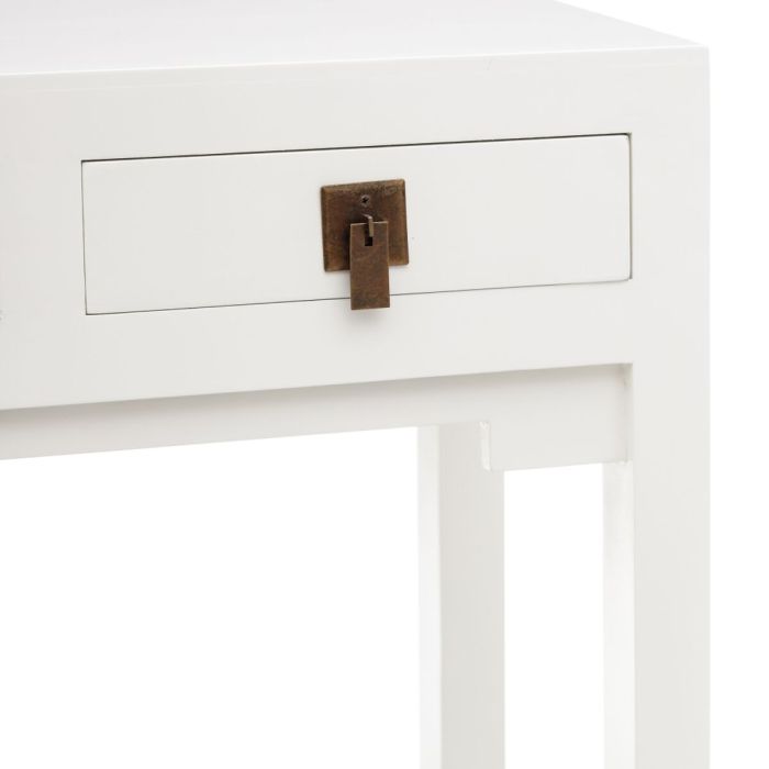 Escritorio NEW ORIENTAL 95 x 30 x 80 cm Madera Blanco DMF 1 Escritorio NEW ORIENTAL 95 x 30 x 80 cm Madera Blanco DMF 1