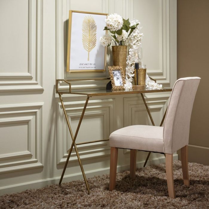 Escritorio Metal Cristal Hierro 95 x 42 x 88 cm 5