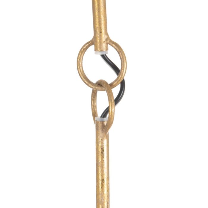 Lámpara de Techo Hojas Dorado Metal 23 x 23 x 25 cm 2 Lámpara de Techo Hojas Dorado Metal 23 x 23 x 25 cm 2