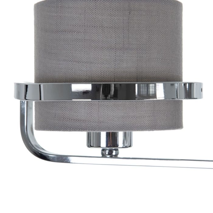 Lámpara de Techo Gris Plateado Lino Metal Hierro 220-240 V 52 x 50 x 44,5 cm 2