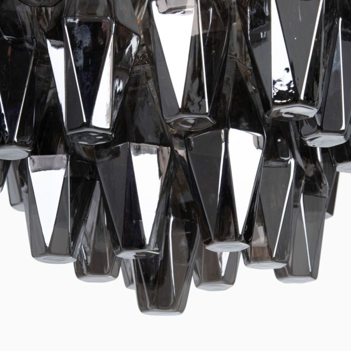 Lámpara de Techo 58 x 58 x 44 cm Cristal Metal Plata 2