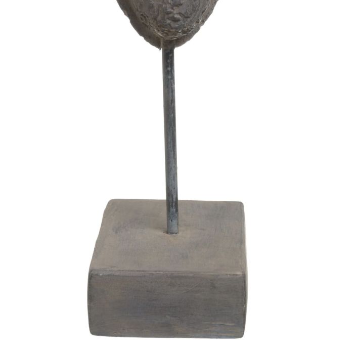 Figura Decorativa Gris Máscara 19 x 12 x 62 cm 2