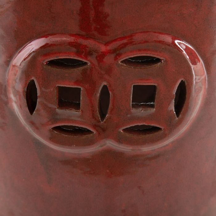 Taburete 35 x 35 x 48 cm Cerámica Rojo 2