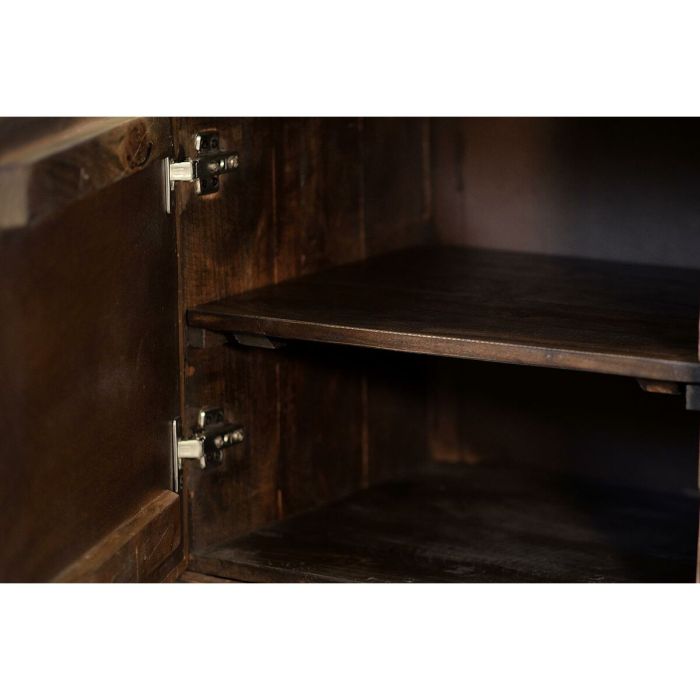 Aparador Alexandra House Living Marrón oscuro Hierro Madera de mango 100 x 110 x 42 cm 2