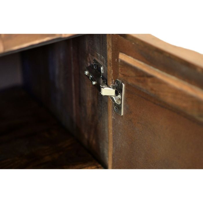 Aparador Alexandra House Living Marrón oscuro Bronce Madera de mango 142 x 80 x 42 cm 2