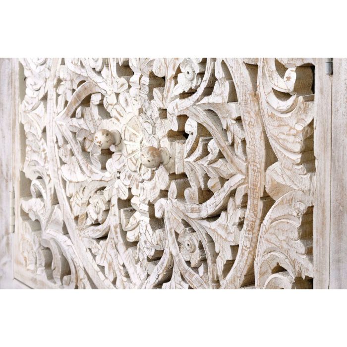 Aparador Alexandra House Living Blanco Gris Hierro Madera de mango 80 x 81 x 35 cm 3