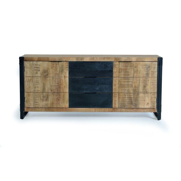 Aparador Alexandra House Living Natural Metal Madera de mango 180 x 80 x 45 cm