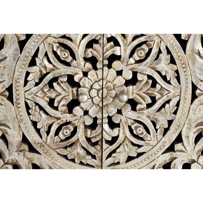 Aparador Alexandra House Living Dorado Natural Metal Madera de mango 80 x 80 x 35 cm 3